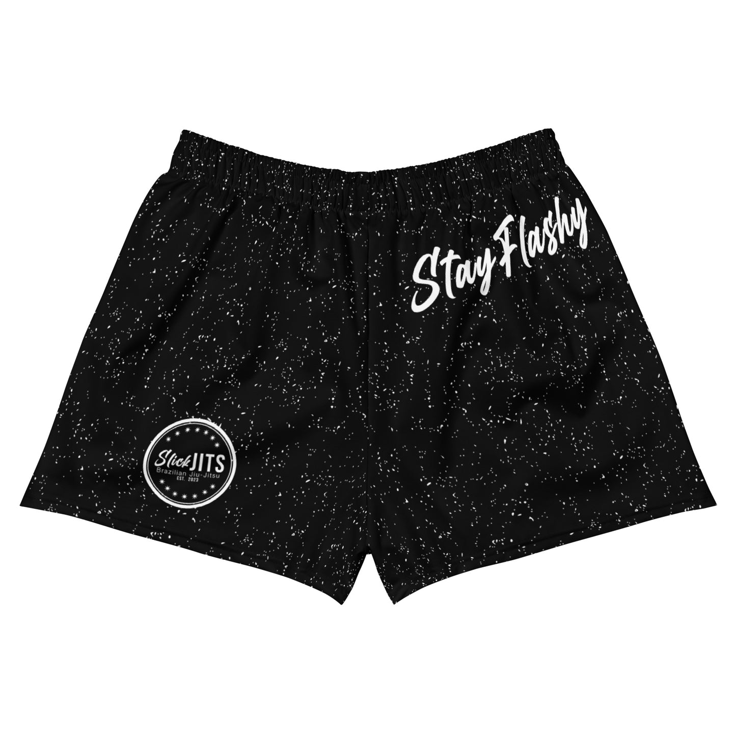 Speckle Black Athletic Shorts
