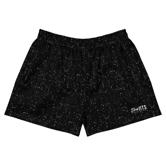 Speckle Black Athletic Shorts