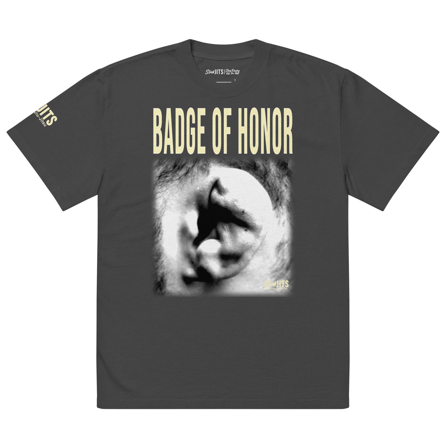 Badge Of Honor Oversized Faded T-shirt