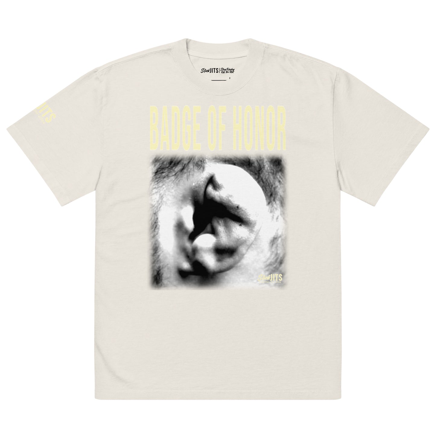 Badge Of Honor Oversized Faded T-shirt