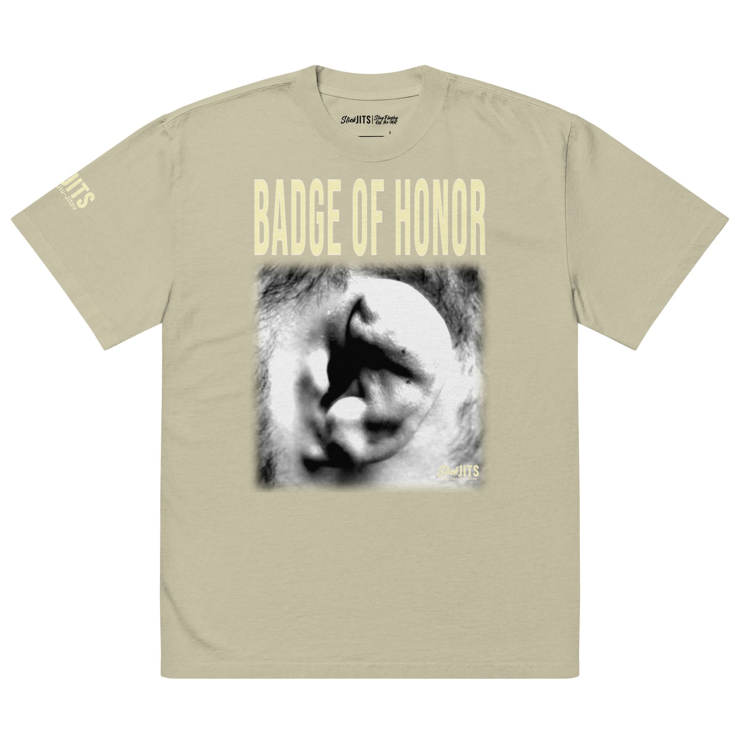 Badge Of Honor Oversized Faded T-shirt