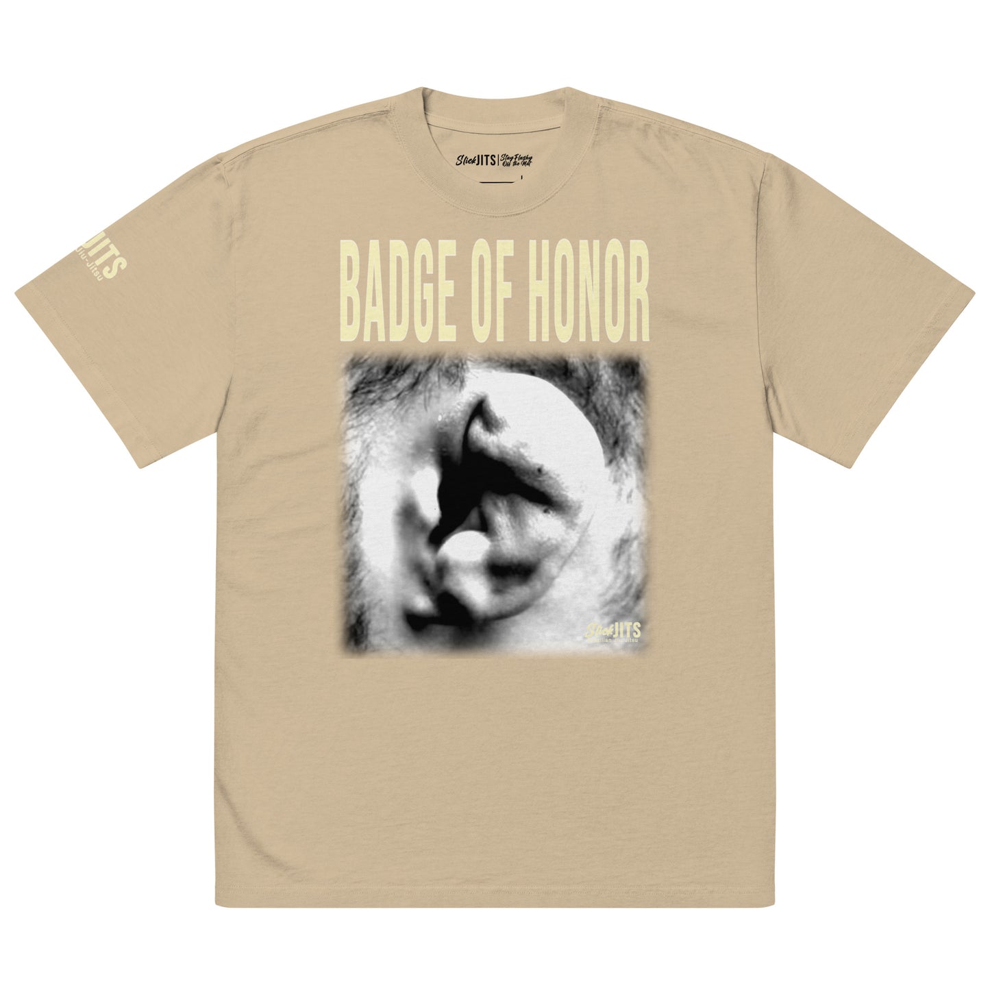 Badge Of Honor Oversized Faded T-shirt