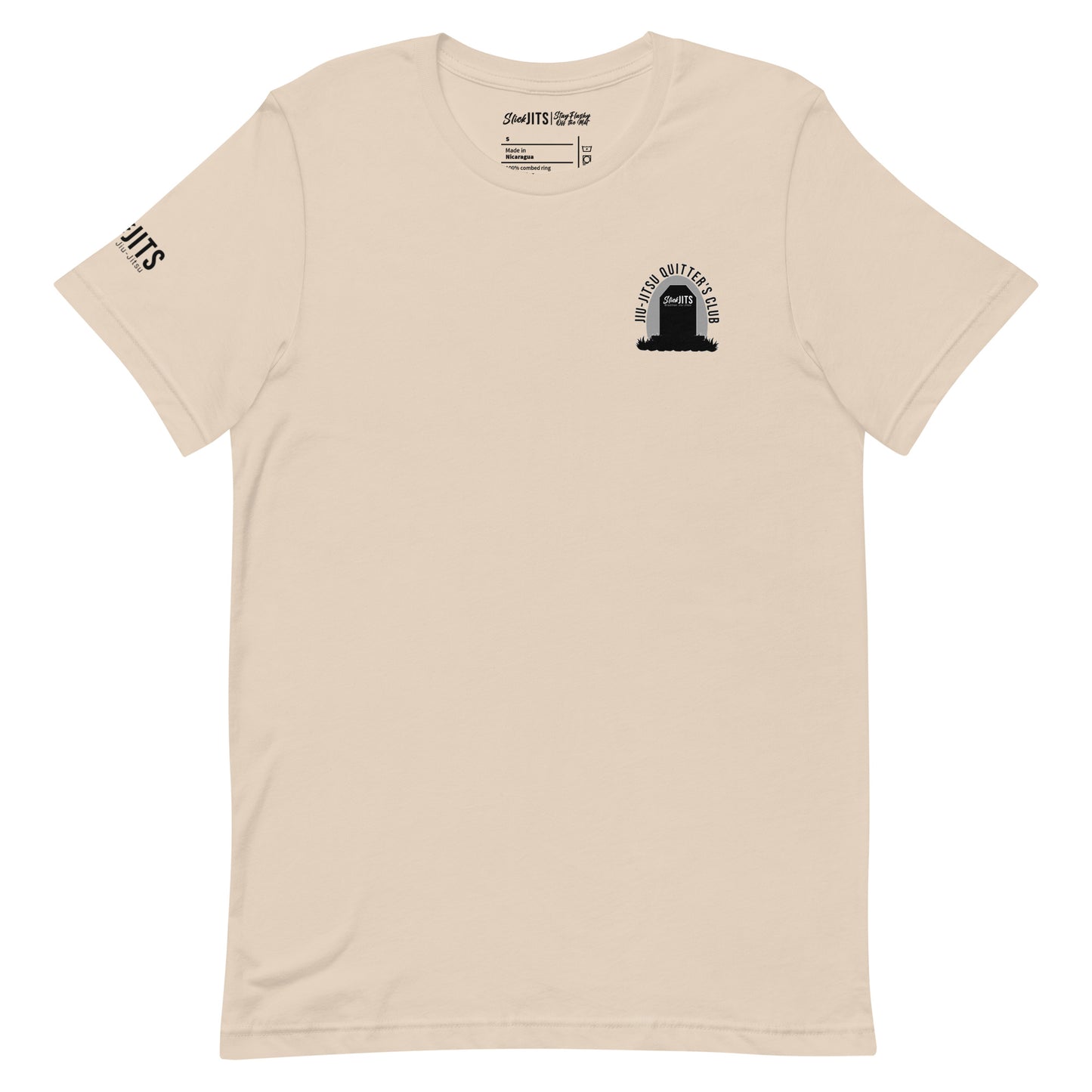 Quitter's Club T-shirt (Black text)